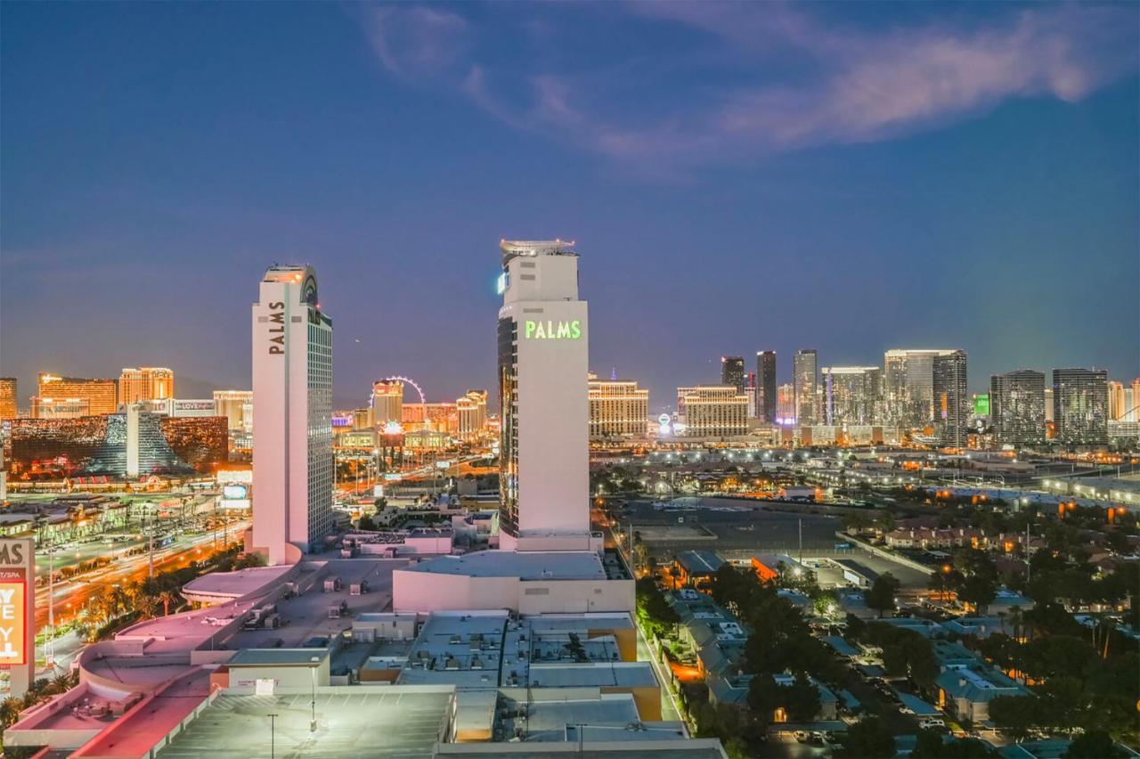 Huge Modern Luxury 17 Floor Panoramic Corner Suite With Open Balcony Las Vegas Bagian luar foto
